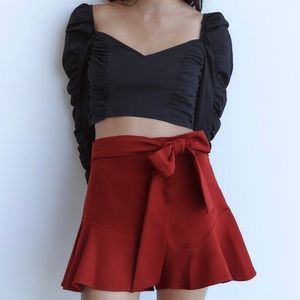 ZARA BOW TRIM SHORT